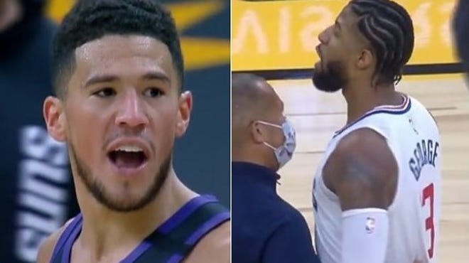 Devin Booker, Paul George got heated in Phoenix Suns loss to L.A. Clippers