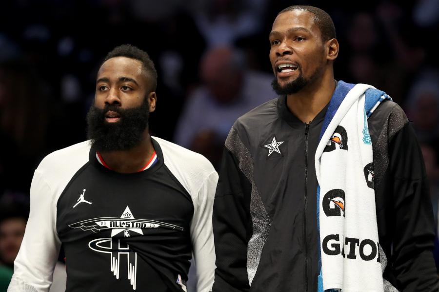 Nets GM: Harden, Durant, Kyrie will sacrifice to make trade work
