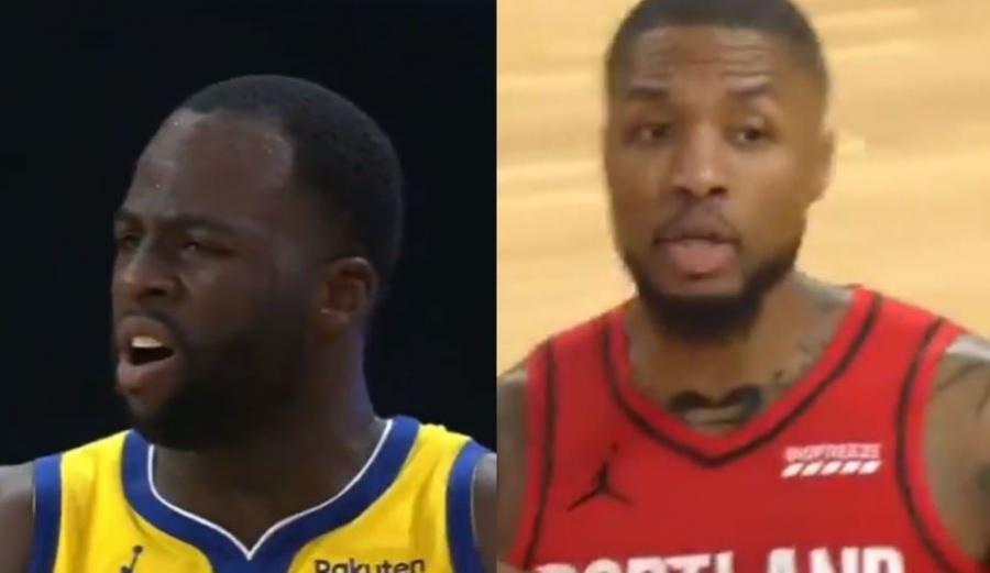 Draymond Green y Damian Lillard se dicen de todo en partido entre Warriors y Portland â Noticias24PTY.com