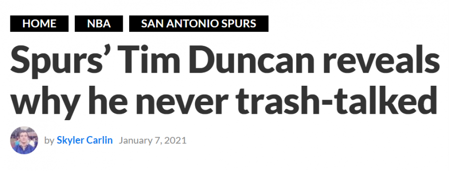 鄧肯為何從來不噴垃圾話？真正原因讓人出乎意料，大個子也有大智慧！-黑特籃球-NBA新聞影音圖片分享社區