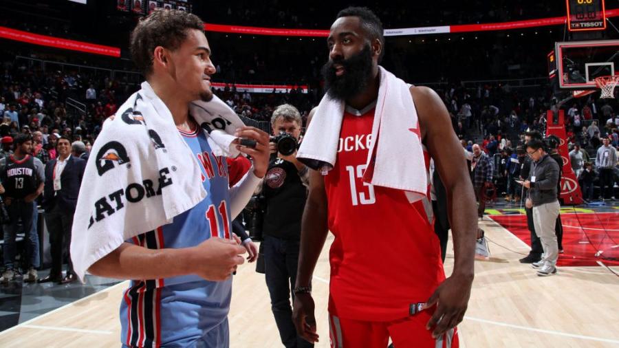 Who nutmegged better, James Harden or Trae Young? (videos) -  ProBasketballTalk | NBC Sports