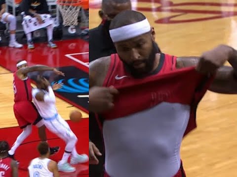 DeMarcus Cousins Gets Ejected For Slapping LeBron James' Head With Dangerous Flagrant 2ï¼ - YouTube