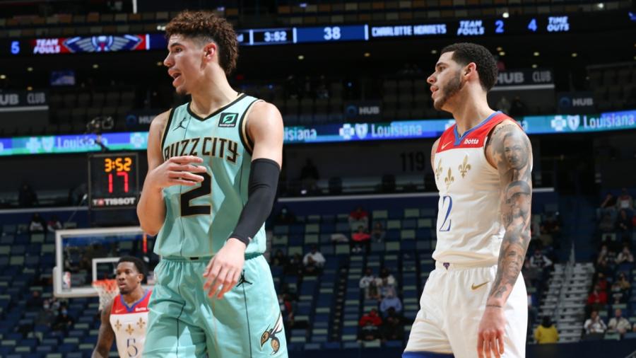 LaMelo tops Lonzo in first battle of the Ball brothers | NBA.com India | The official site of the NBA