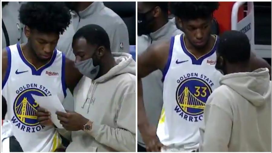 Listen In To Draymond Green Mic'd Up Mentoring Rookie James Wiseman -  YouTube
