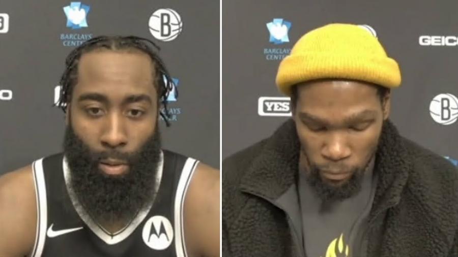 James Harden & Kevin Durant Postgame Reaction | Brooklyn Nets crush  Milwaukee Bucks 125-123 - YouTube