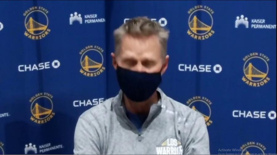 NBA Pre-game Steve Kerr reacts to Warriors vs Jazz, Stephen Curry back to  back win - YouTube