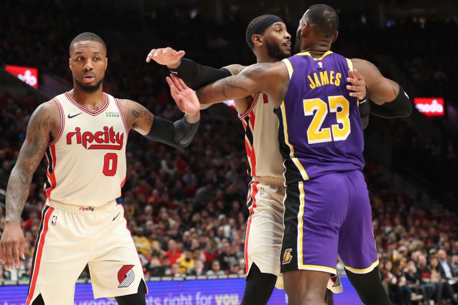 This photo of Damian Lillard, Carmelo Anthony and LeBron James is not as it seems | RSN
