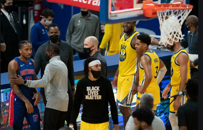 活塞McGruder到球員通道挑釁勇士，K湯：你要失業了，追夢綠：偽硬漢罷了！-黑特籃球-NBA新聞影音圖片分享社區