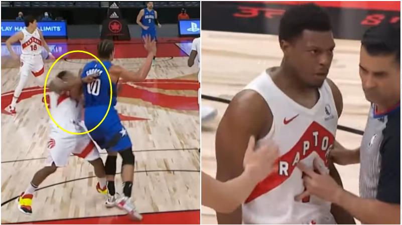 【影片】一級惡意犯規！Gordon肘擊頂翻Lowry，後者爆粗怒噴，兩人恩怨由來已久！-黑特籃球-NBA新聞影音圖片分享社區