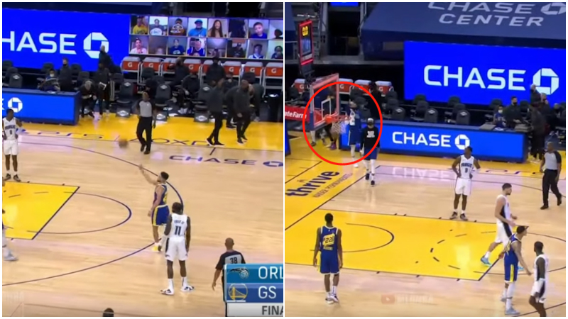 【影片】海底撈月！全場哨聲響起後，Curry在三分線左側隨手一拋空心命中！-黑特籃球-NBA新聞影音圖片分享社區