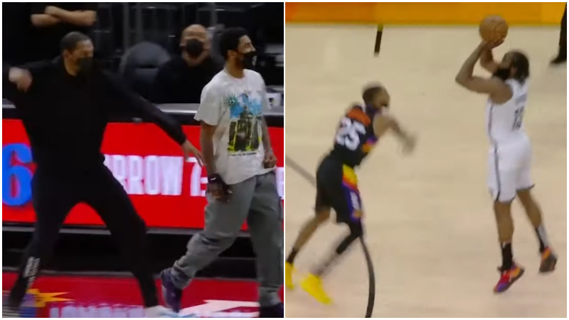 【影片】哈登38+7+11激情怒吼,關鍵三分殺死比賽,KD厄文為他起立歡呼!-黑特籃球-NBA新聞影音圖片分享社區