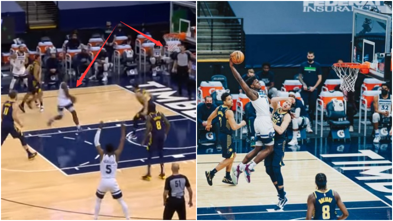 【影片】天賦炸裂！狀元Edwards一步擺脫防守，上演超遠滑翔戰斧劈扣，隊友都驚呆了！-黑特籃球-NBA新聞影音圖片分享社區