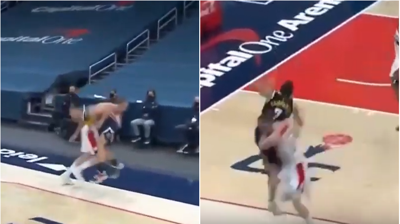 【影片】這動作太危險！Mathews撲防直衝對手身體，將Campazzo直接撞歪！-黑特籃球-NBA新聞影音圖片分享社區