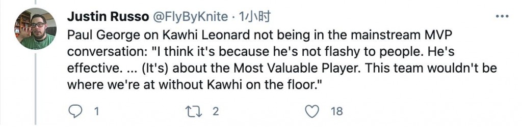 13投8中,30分9板!賽後喬治狂讚:Leonard非常低調,他值得擁有MVP!(影)-黑特籃球-NBA新聞影音圖片分享社區