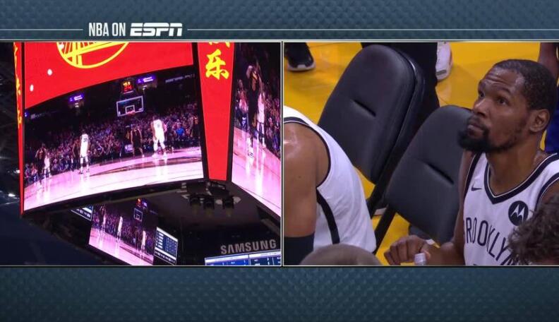 【影片】歡迎回到灣區，凱文杜蘭特！比賽暫停間隙勇士給杜蘭特播放致敬影片！-黑特籃球-NBA新聞影音圖片分享社區