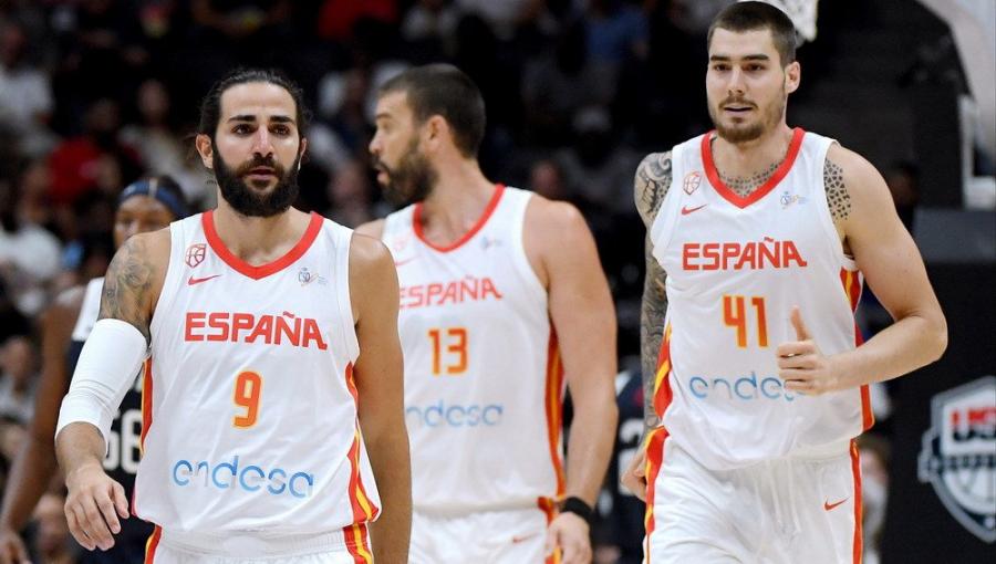 “小Gasol、Rubio、Ibaka、Juan Hernangomez和Willy Hernangomez。”的图片搜索结果