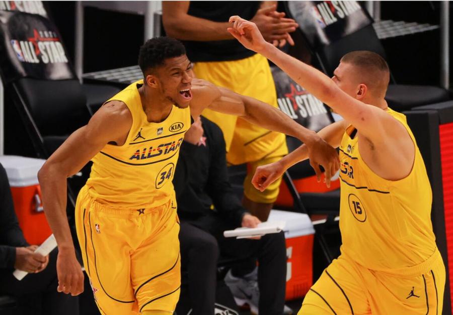 NBA全明星正賽 | 字母哥16中16奪得MVP,柯瑞28分,詹姆斯隊4人20+輕取杜蘭特隊!(影)-黑特籃球-NBA新聞影音圖片分享社區