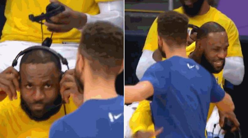 【影片】惺惺相惜！詹姆斯中斷賽后採訪和柯瑞擁抱寒暄，球迷看完露出姨母笑！-黑特籃球-NBA新聞影音圖片分享社區