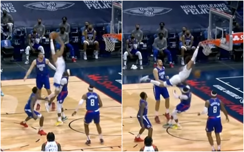 【影片】平地一聲爆雷!Hayes接Ingram擊地妙傳,死亡隔扣Reggie Jackson!-黑特籃球-NBA新聞影音圖片分享社區