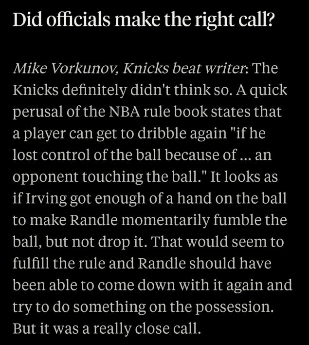 【影片】籃網對決尼克之戰裁判報告：最後3.2秒Randle走步判罰正確，官方給出詳細解釋！-黑特籃球-NBA新聞影音圖片分享社區