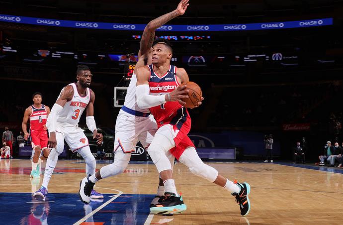 westbrook手感低迷,Randle 37+6,Barrett 21分,尼克狂屠巫師(影)-黑特籃球-NBA新聞影音圖片分享社區