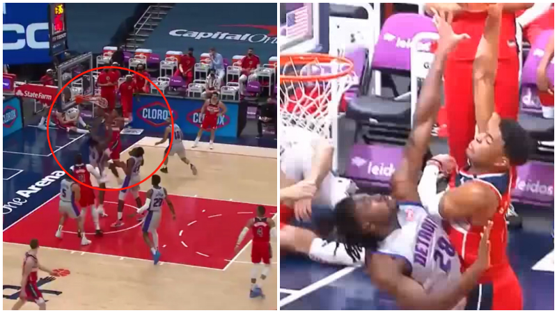 【影片】場面太驚人！威少擊地妙傳八村塁，後者騰空飛起單手隔扣活塞新秀！-黑特籃球-NBA新聞影音圖片分享社區