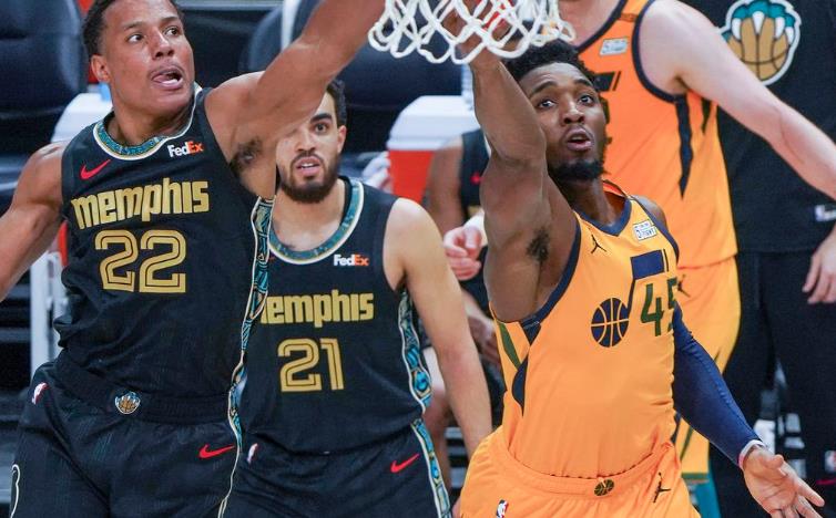 Mitchell 35+7，Clarkson 28分，Morant狀態低迷12中4，爵士再擒灰熊獲5連勝（影）-黑特籃球-NBA新聞影音圖片分享社區