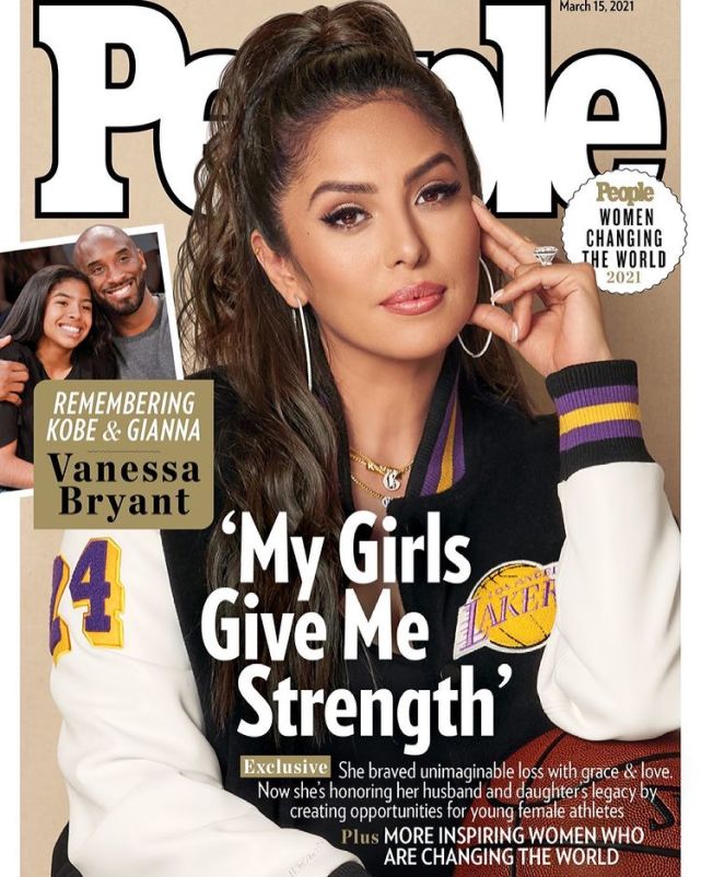 瓦妮莎登上人物雜誌封面!身穿湖人外套緬懷Kobe:女兒給了我力量-黑特籃球-NBA新聞影音圖片分享社區