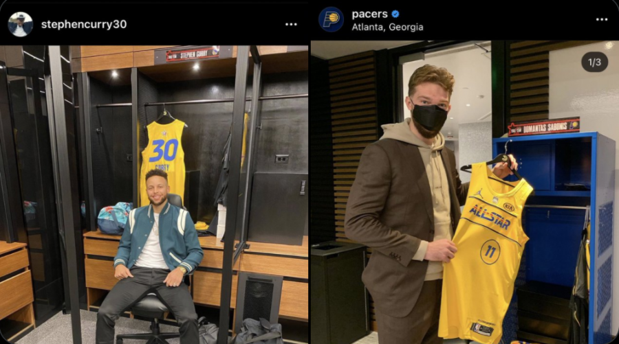 NBA Fan Laughs At The Locker Size Difference Between Steph Curry And Domantas Sabonis At The 2021 All-Star Game – Fadeaway World
