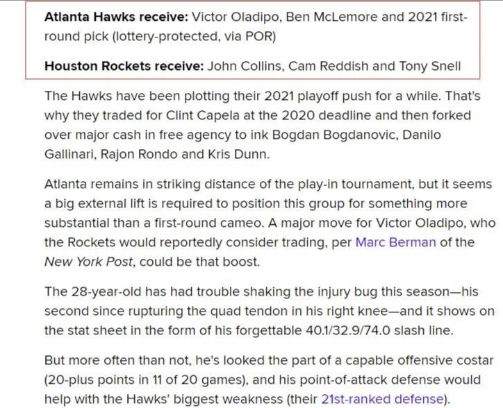 3換3交易方案出爐！東區黑馬組三巨頭，火箭打造新內線雙塔