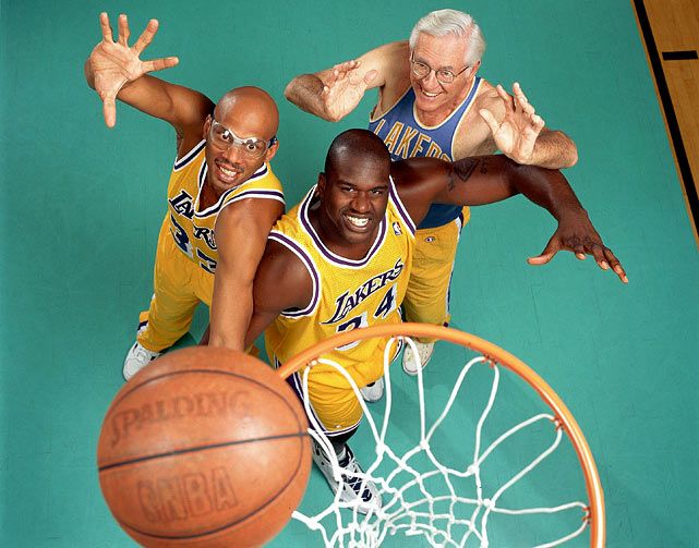 Jabbar-Shaq-Mikan | Shaquille o'neal, Kareem abdul jabbar, George mikan