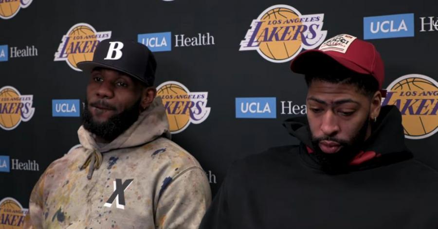 LeBron James' Honest Reaction To Anthony Davis' Super Bowl Commercial -  Game 7