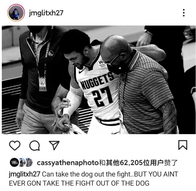 Murray受傷後首次發聲!保存相片激勵自己:離開戰鬥也奪不走我的鬥志!-黑特籃球-NBA新聞影音圖片分享社區