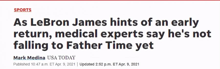 詹姆斯有望5月前回歸！ 5大醫學專家評估傷情：能恢復到受傷前水準