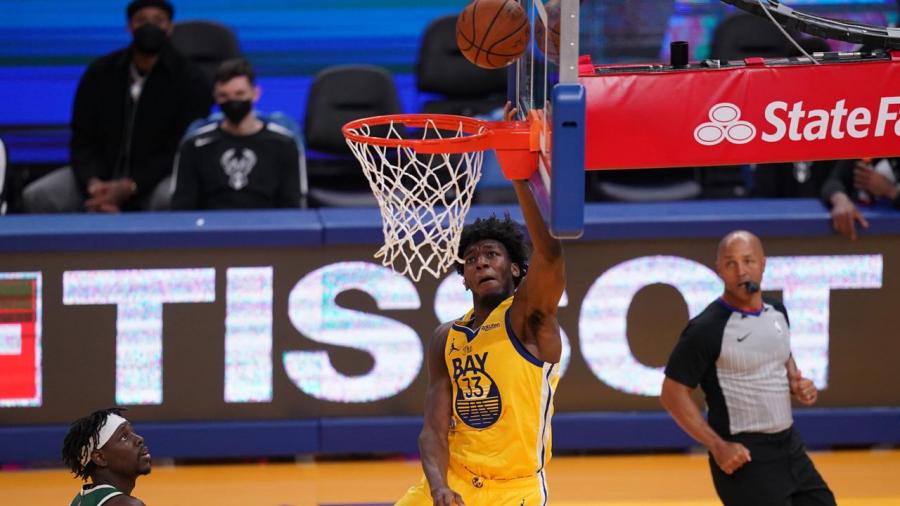 James Wiseman had perfect reaction to performance in Warriors' win