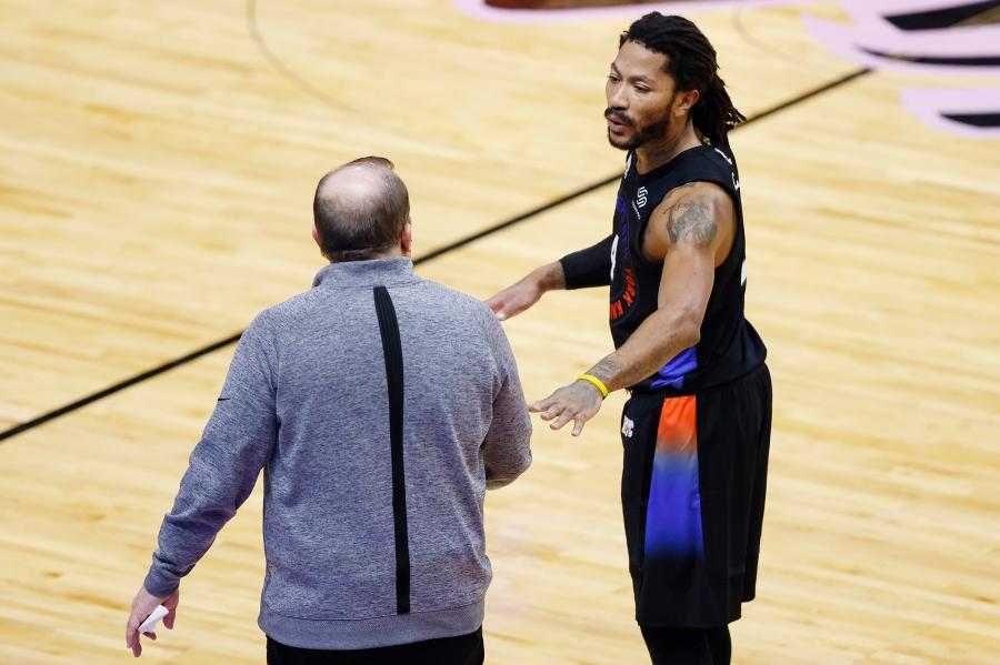 Knicks' Derrick Rose, Tom Thibodeau are 'odd couple' again