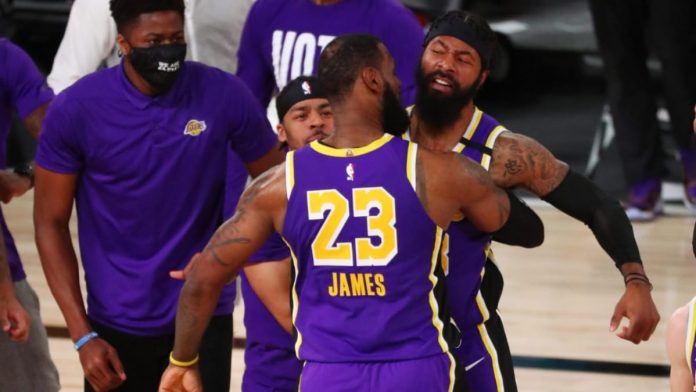 Lebron James reacts to Markieff Morris re-signing with LA Lakers »  FirstSportz