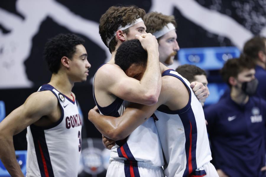 Emotions of once-perfect season come crashing down on Jalen Suggs, Gonzaga