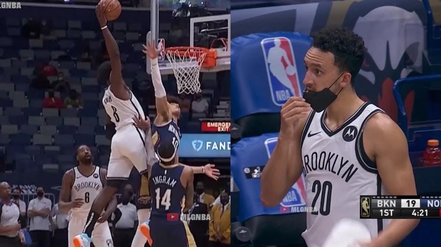 Jeff Green shocks Nets teammates with Poster Dunk on Jaxon Hayes | Pelicans vs Nets - YouTube