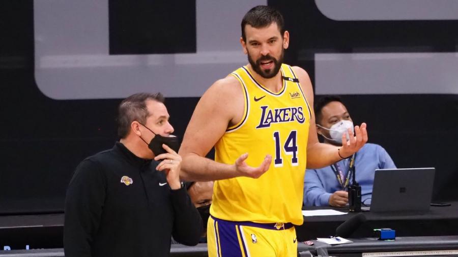 Los Angeles Lakers' Marc Gasol frustrated with role since Andre Drummond's  arrival