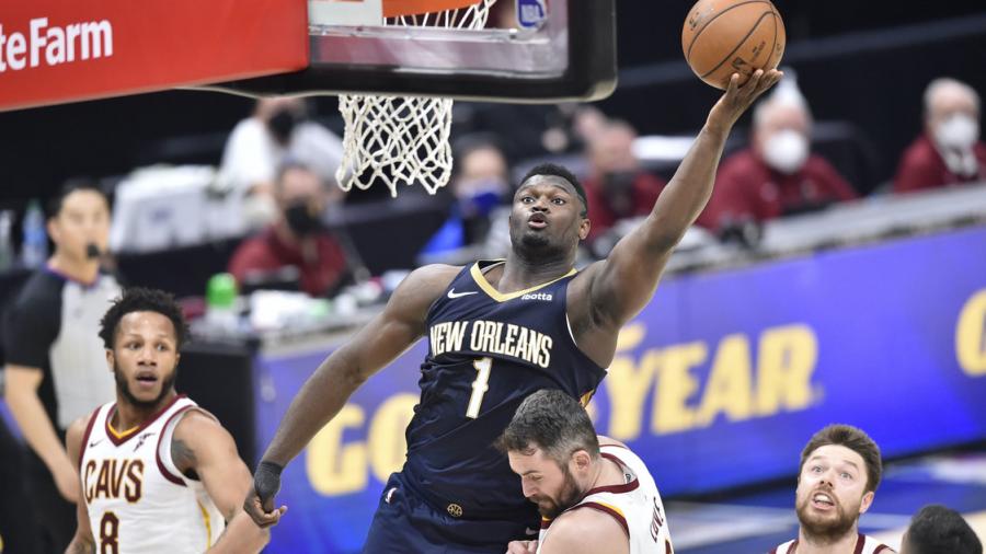 Zion Williamson pours in 38 as Pelicans defeat Cavs