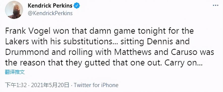 9分鐘贏19分!湖人逼出最強殺陣?Perkins:撤下Schroder和 Drummond這兩個人真的太關鍵了-黑特籃球-NBA新聞影音圖片分享社區