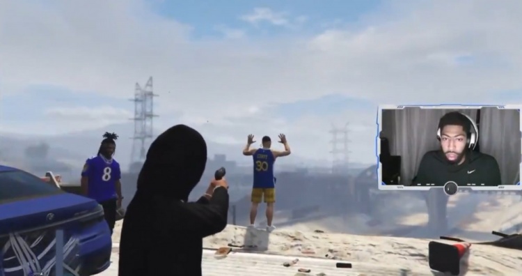 【影片】節目效果爆炸!一眉哥在遊戲中綁架「Curry」,隨後還一槍「爆頭」!-黑特籃球-NBA新聞影音圖片分享社區