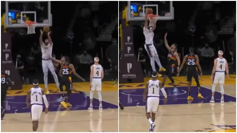 【影片】閃轉騰挪！一眉哥機動跑位接Caruso妙傳空接反身背扣殺死比賽！-黑特籃球-NBA新聞影音圖片分享社區