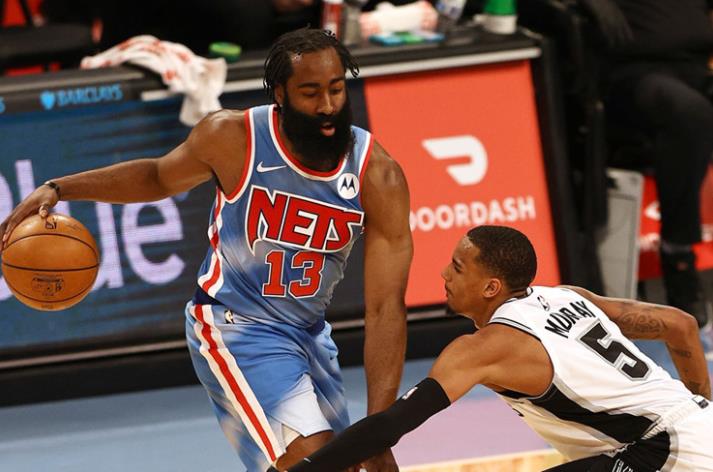 Harden復出砍18+7+11,Shamet 21分,Durant 14+7+7,籃網輕取馬刺(影)-黑特籃球-NBA新聞影音圖片分享社區