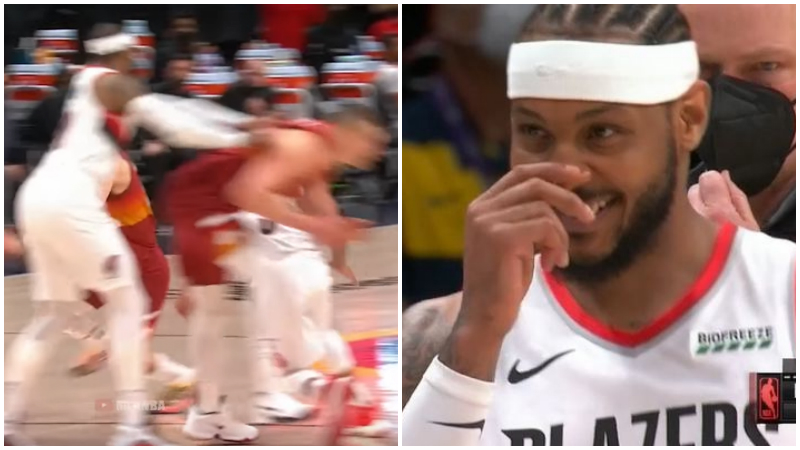 【影片】險些衝突！甜瓜從身後推倒Jokic被判一級惡犯，隨後他被氣笑了！-黑特籃球-NBA新聞影音圖片分享社區