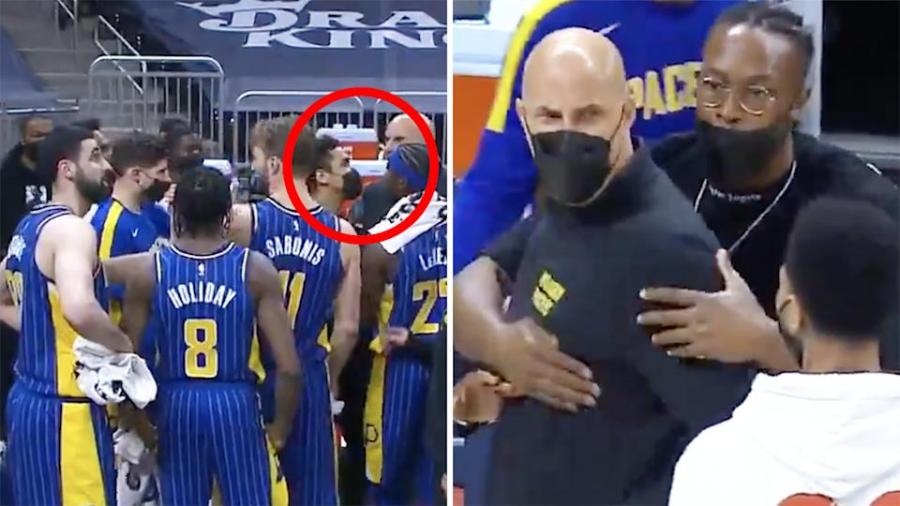 NBA: Indiana Pacers coach erupts after player's ugly spray