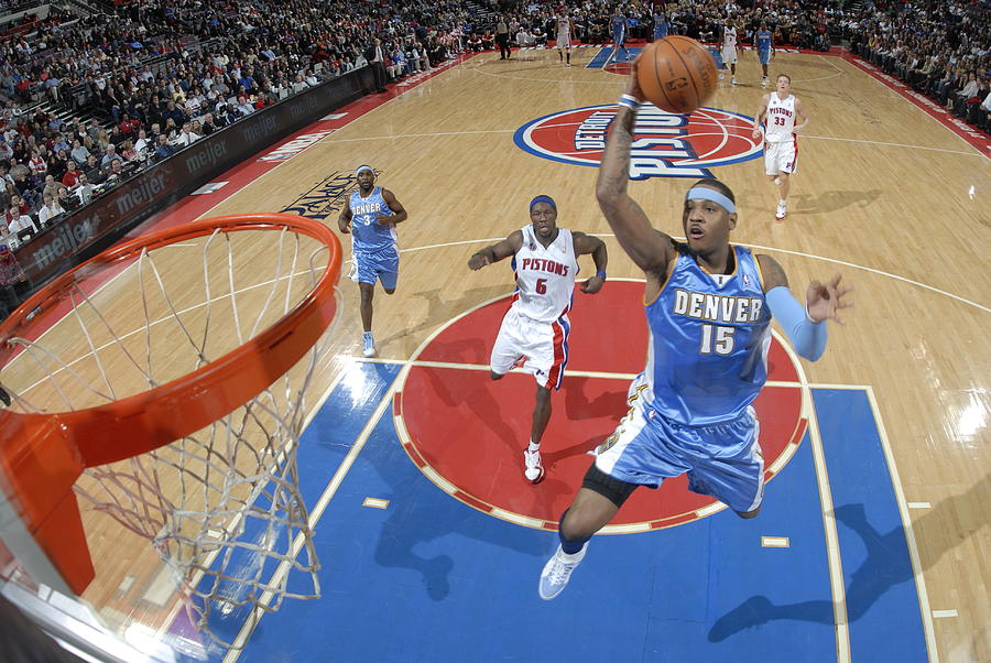 Carmelo Anthony and Ben Wallace by Allen Einstein