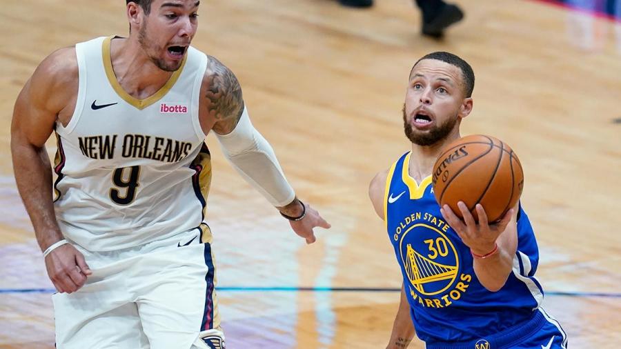 Steph Curry's 41 points push Warriors past Pelicans
