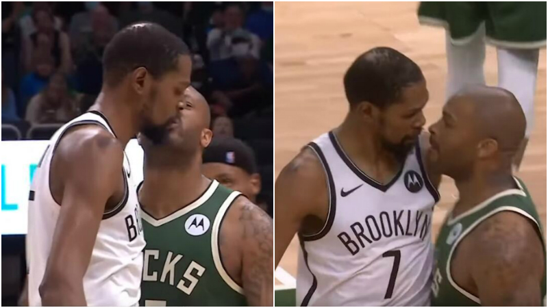 【影片】火爆一幕!杜蘭特和塔克發生言語衝突,一度貼面互噴差點親上,雙雙吃技犯場面混亂!-黑特籃球-NBA新聞影音圖片分享社區